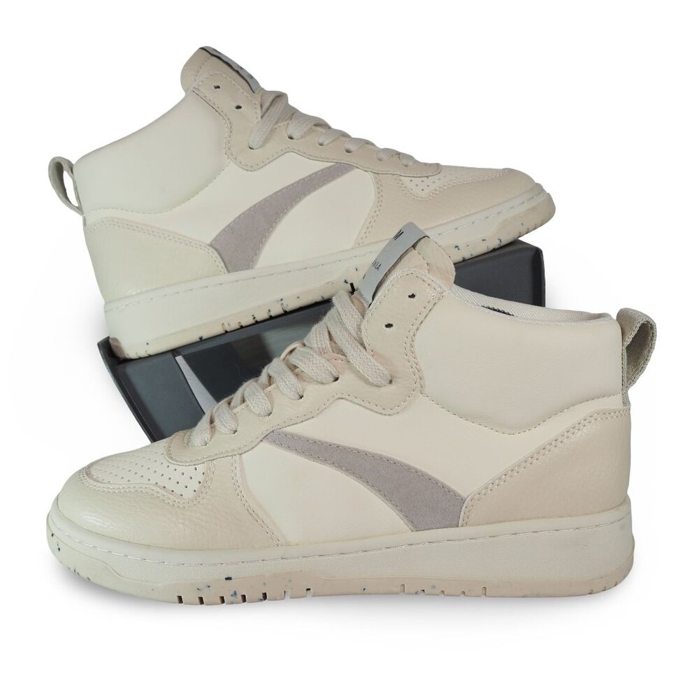 Mi.iM Phoebe High Top Casual Sneakers‎ Women's 7.5 Cream Faux Leather